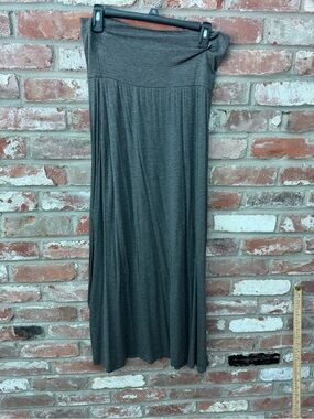 Azules Dark Gray Maxi Skirt